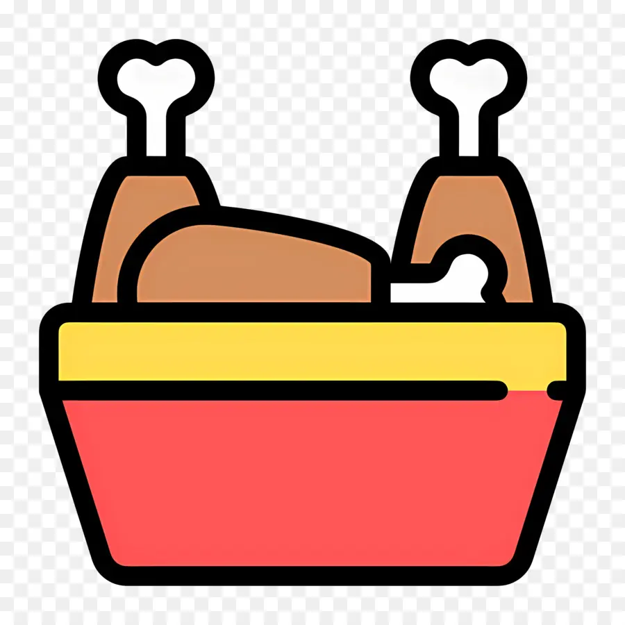 Comida De Pollo，Pollo En Contenedor PNG