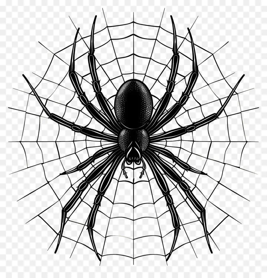 Telaraña De Halloween，Araña En La Web PNG