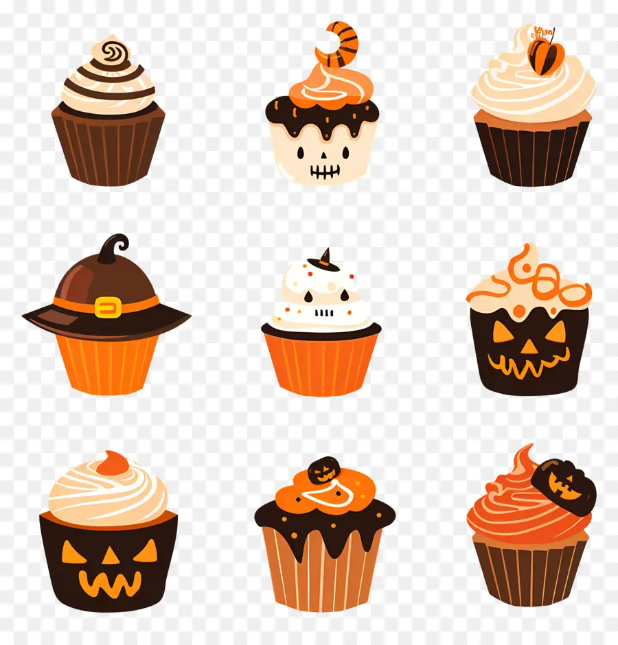 Pastelitos De Halloween，Gato PNG