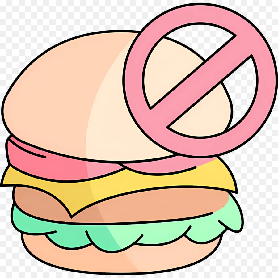 Sin Comida，Ninguna Señal De Hamburguesa PNG