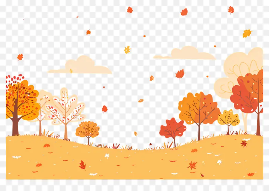 Fondo De Otoño，Bosque De Otoño PNG