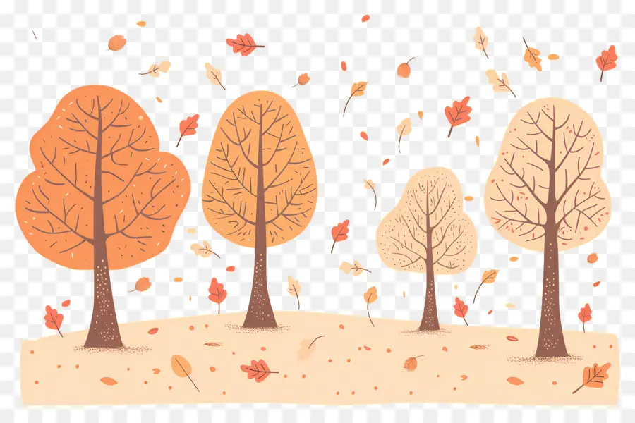 Fondo De Otoño，Bosque De Otoño PNG