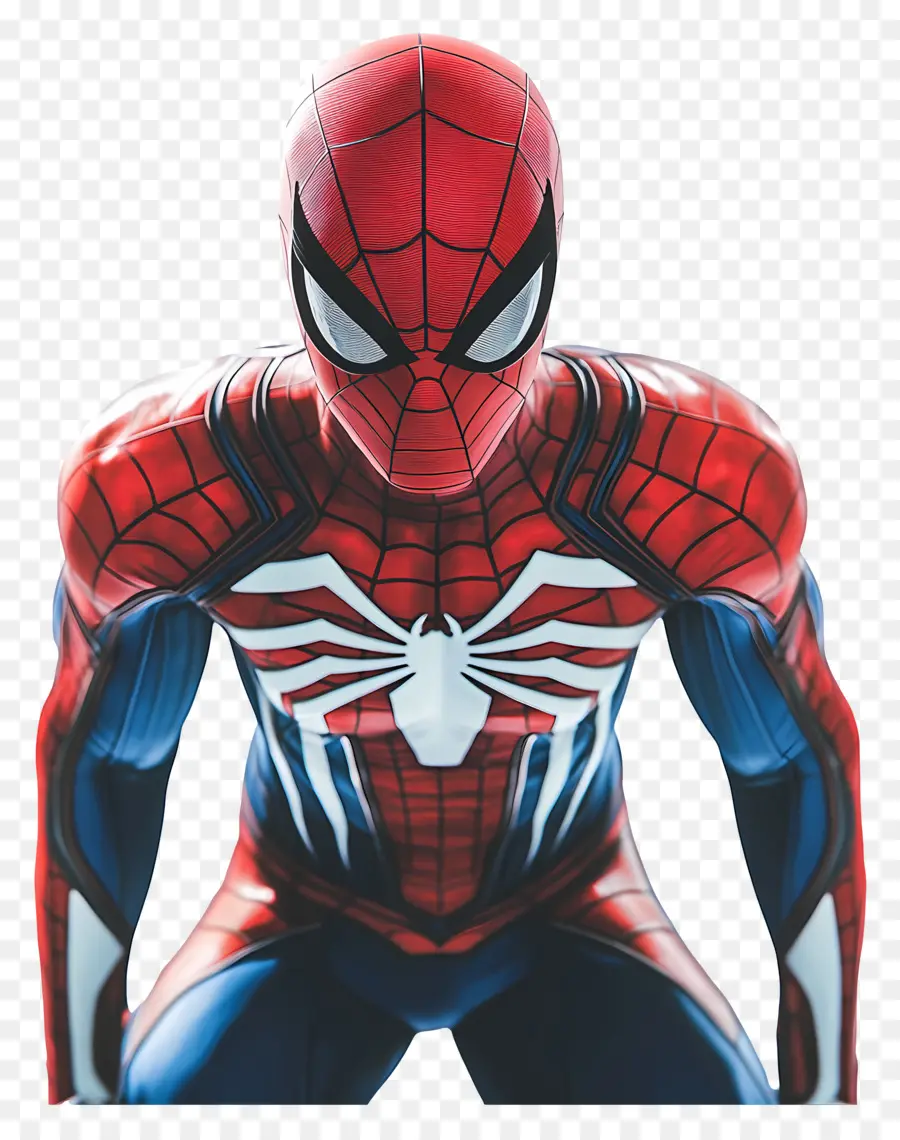 Hombre Araña De Pie，Spider Man Con Traje Rojo Y Azul PNG