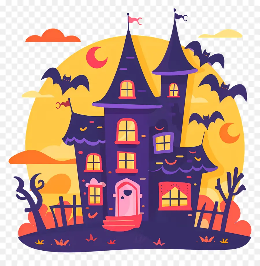 Ciudad De Halloween，Casa Embrujada PNG