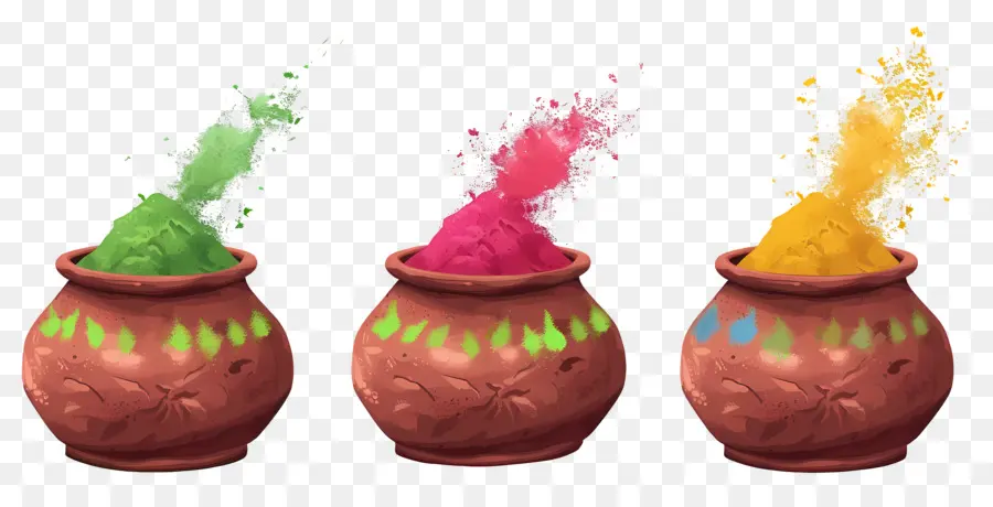 Fondo Holi，Polvos Coloridos PNG