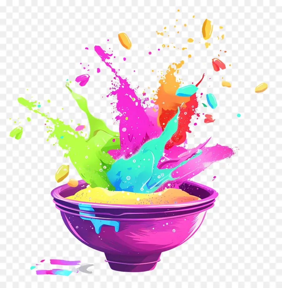 Fondo Holi，Salpicadura De Color PNG