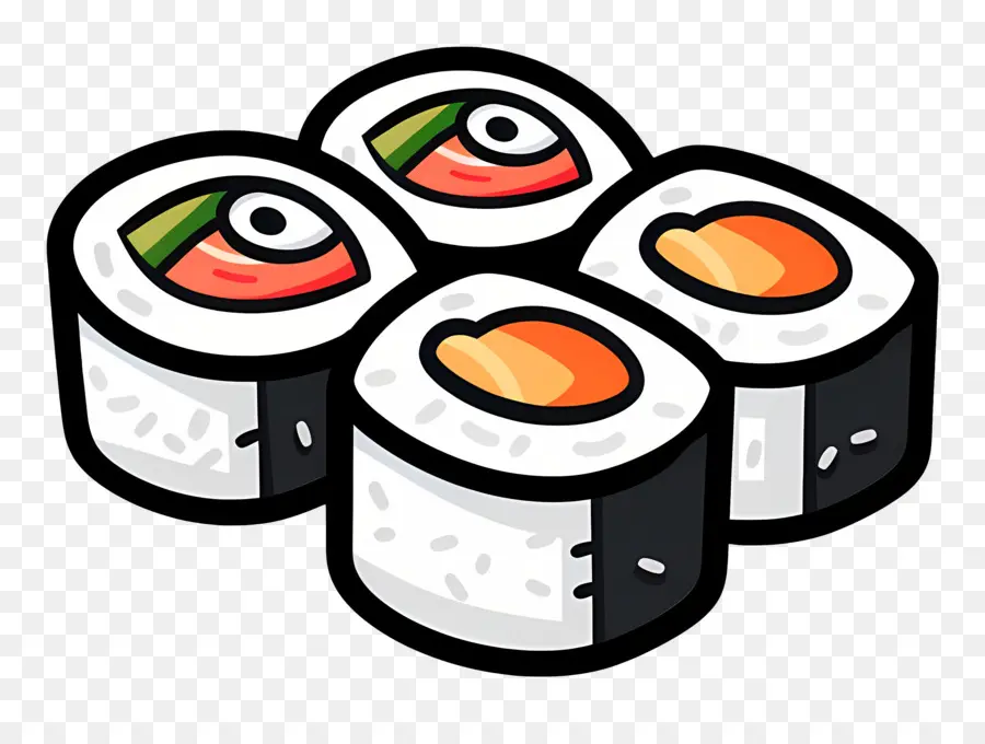 Lindo Sushi，Rollos De Sushi PNG