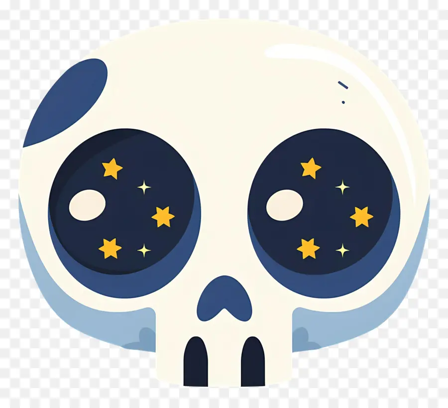 Calavera De Halloween，Calavera Blanca PNG