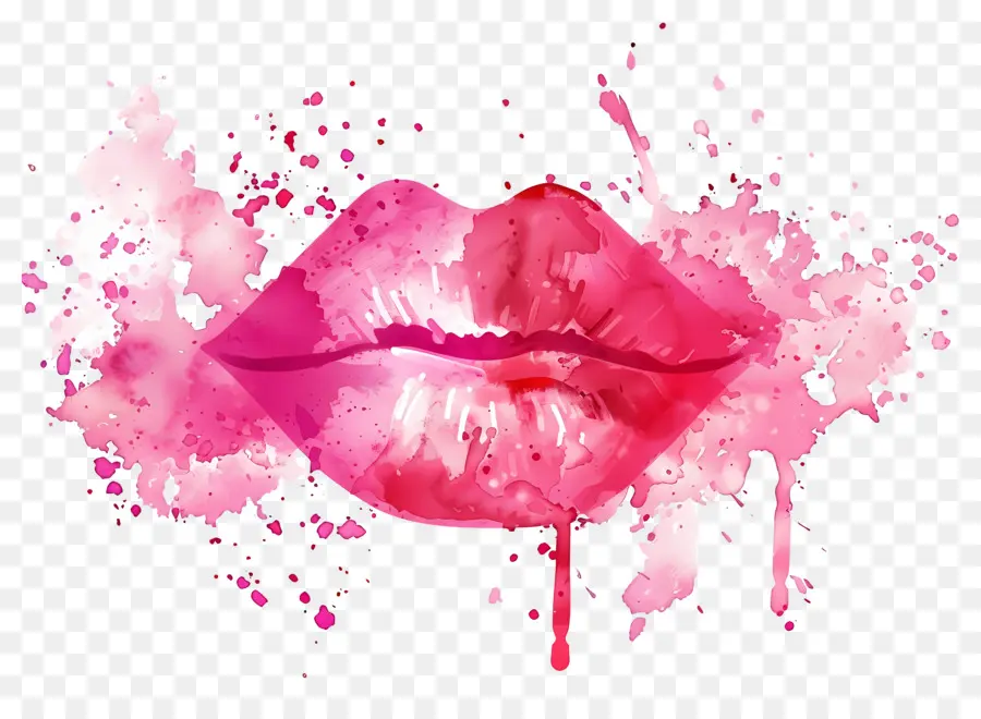 Mancha De Beso，Labios Rosados PNG