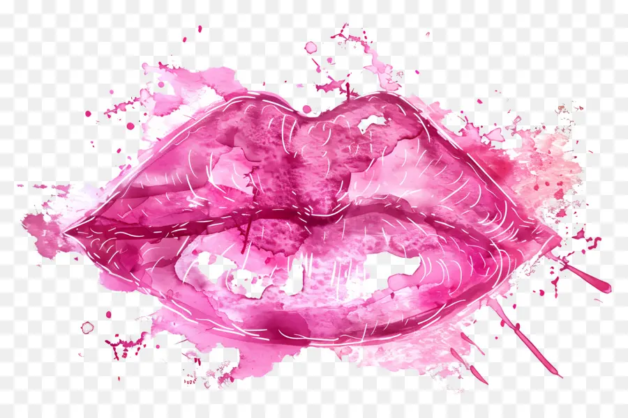 Mancha De Beso，Labios Rosados PNG