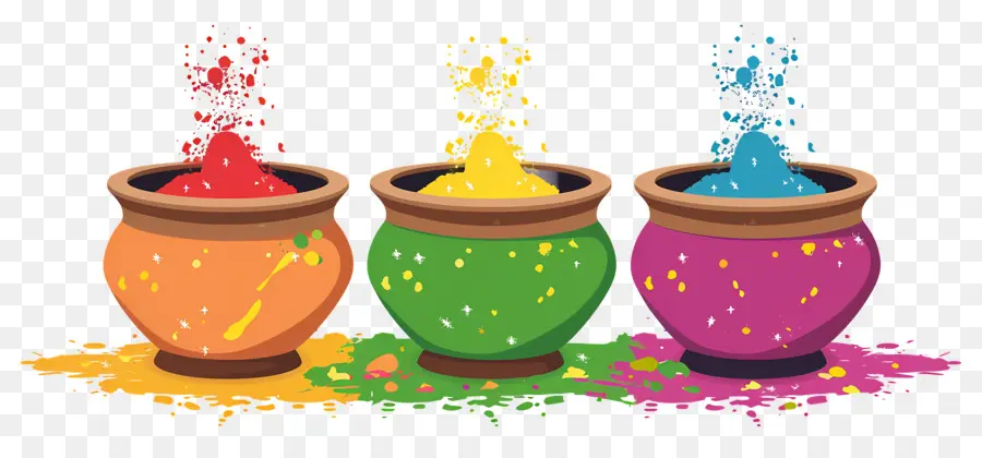 Fondo Holi，Polvos Coloridos PNG