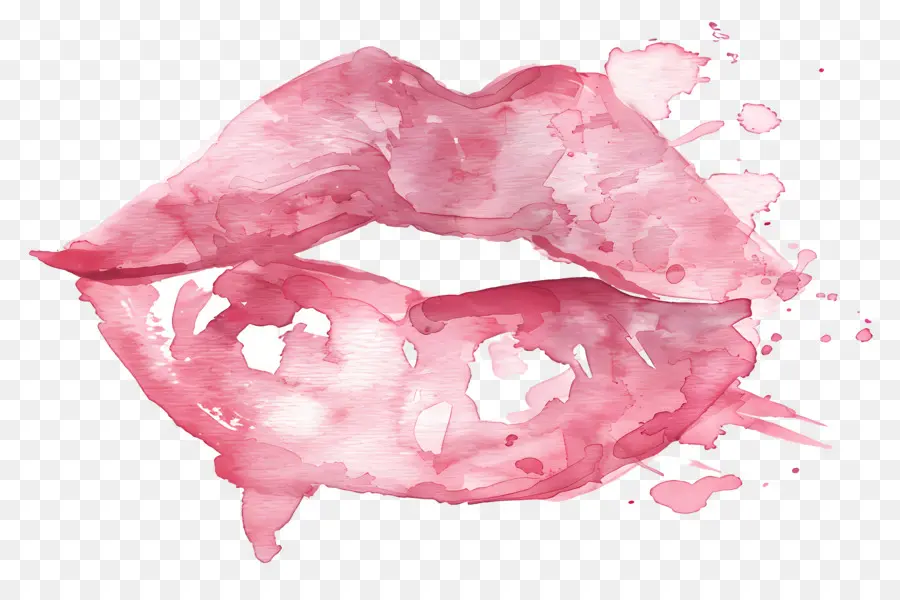 Mancha De Beso，Labios Rosados PNG