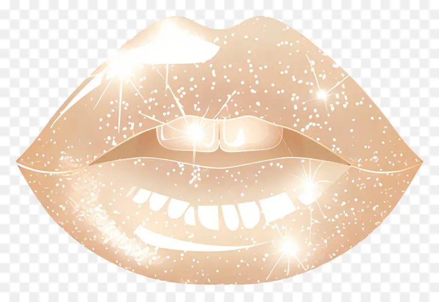 Beso Brillante，Labios Brillantes PNG