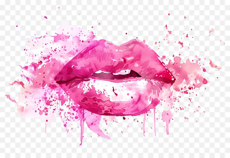 Mancha De Beso，Labios Rosados PNG