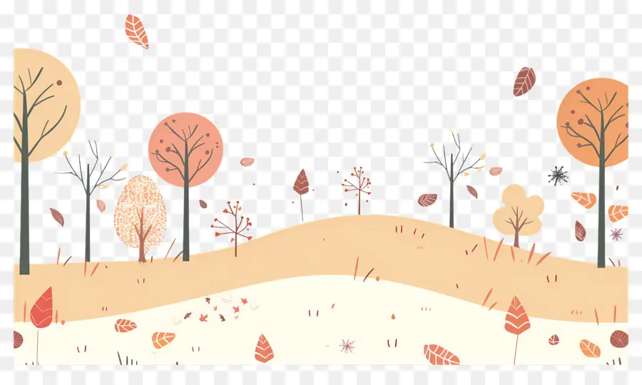 Fondo De Otoño，Bosque De Otoño PNG