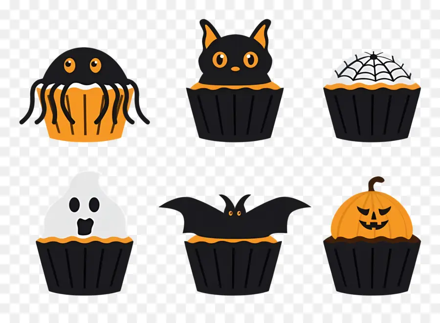 Pastelitos De Halloween，Gato PNG