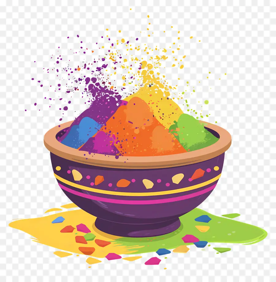 Fondo Holi，Polvos Coloridos PNG