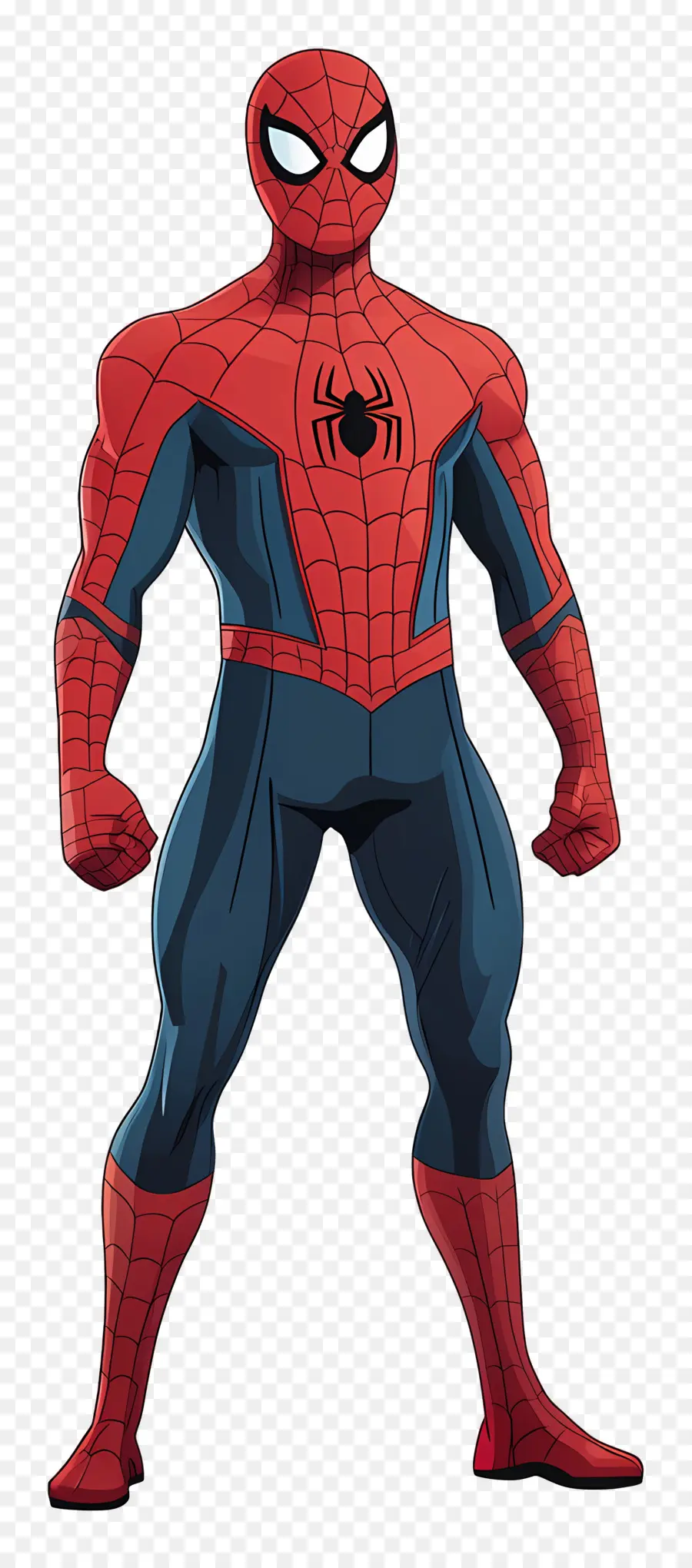 Hombre Araña De Pie，Hombre Araña De Dibujos Animados PNG