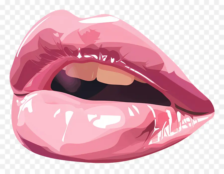 Beso Rosa，Labios Rosados PNG