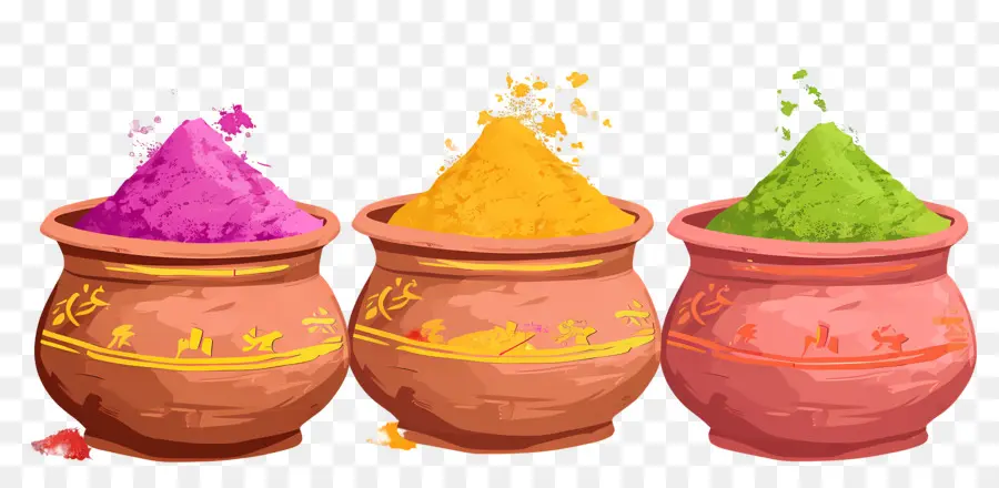 Fondo Holi，Polvos Coloridos PNG