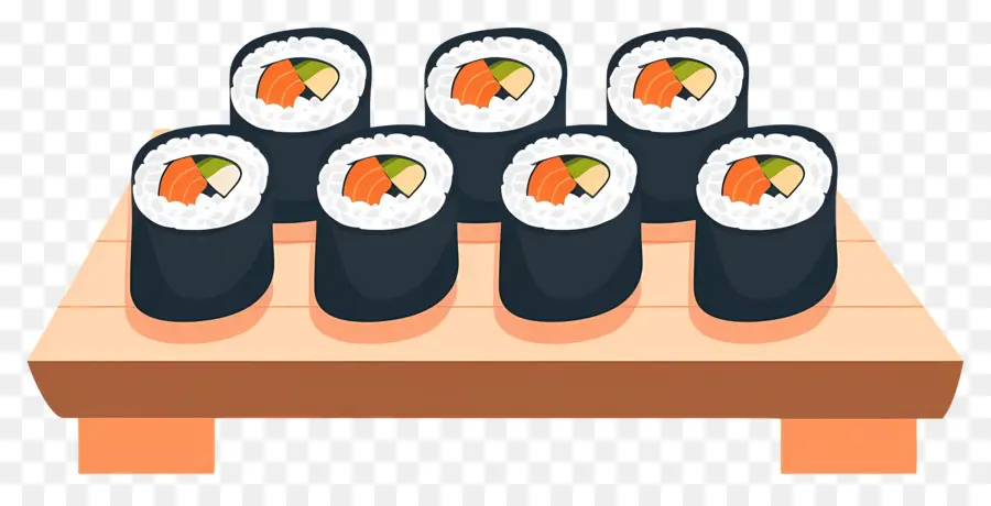 Rollo De Sushi，Plato De Sushi PNG