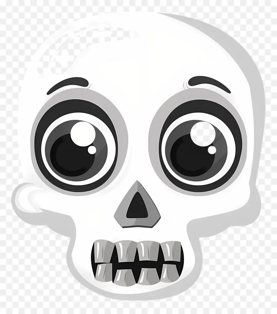 Calavera De Halloween，Linda Calavera PNG