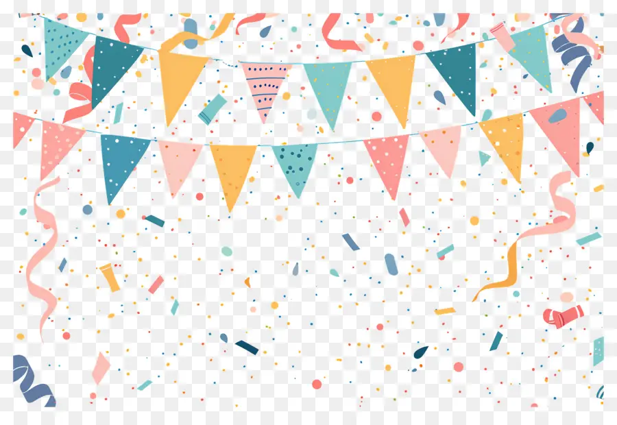 Fondo De Cumpleaños，Decoraciones De Fiesta PNG