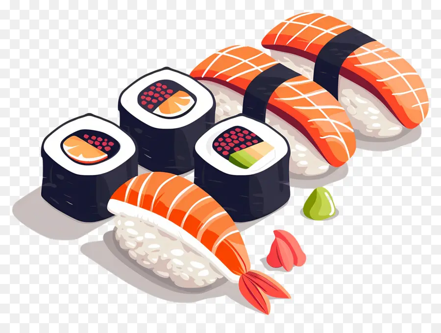 Día Internacional Del Sushi，Rollos De Sushi PNG