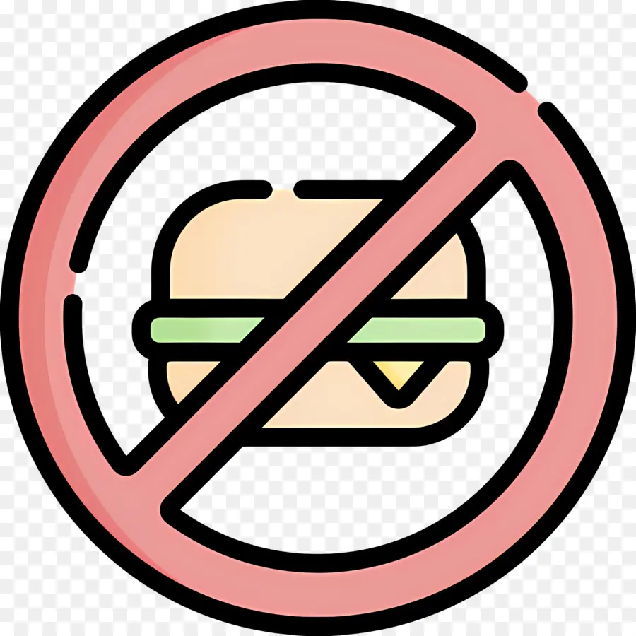 Sin Comida，Ninguna Señal De Hamburguesa PNG