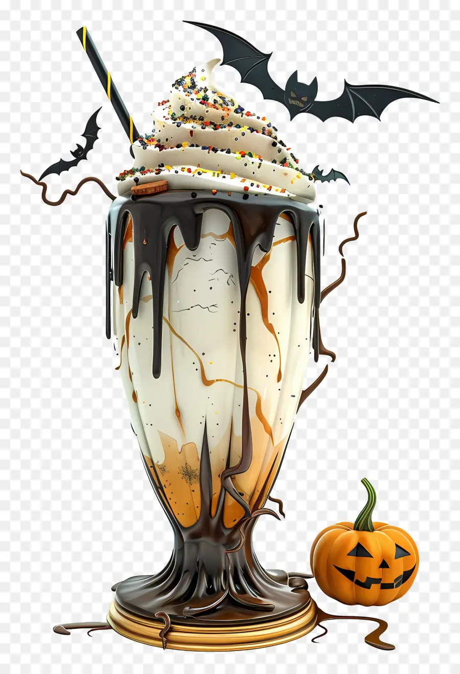 Batido De Halloween，Batido De Calabaza PNG