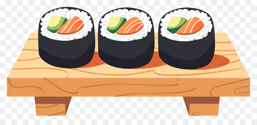 Rollo De Sushi，Rollos De Sushi A Bordo PNG