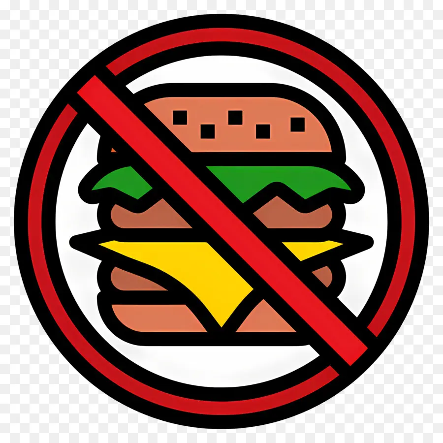 Sin Comida，Ninguna Señal De Hamburguesa PNG