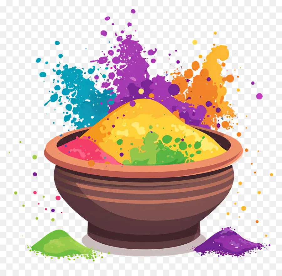 Fondo Holi，Polvos Coloridos PNG