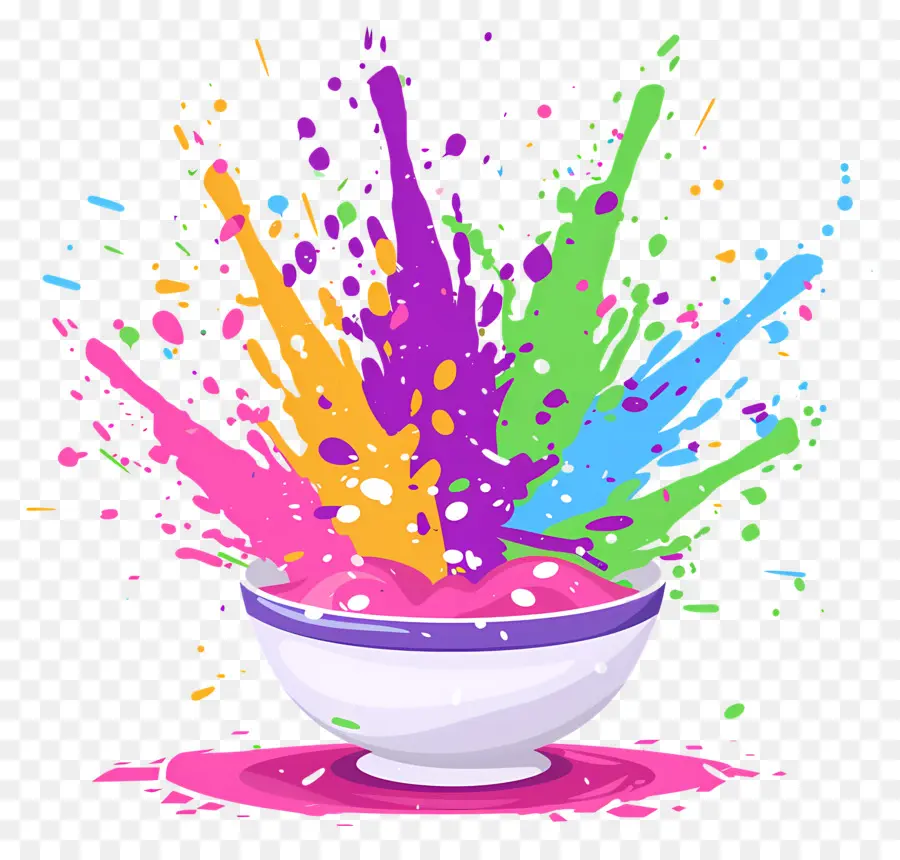 Fondo Holi，Salpicadura De Color PNG