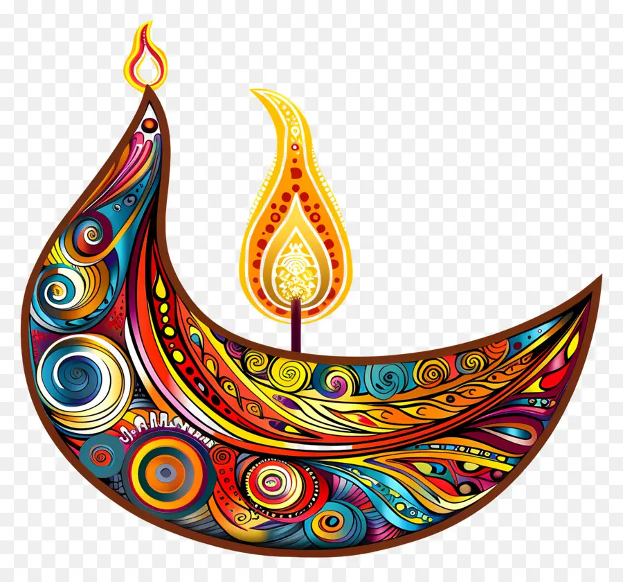 Diwali Diya，Diya Curva PNG