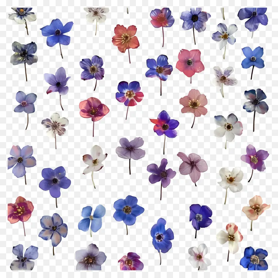 Fondo De Flores，Flores Coloridas PNG