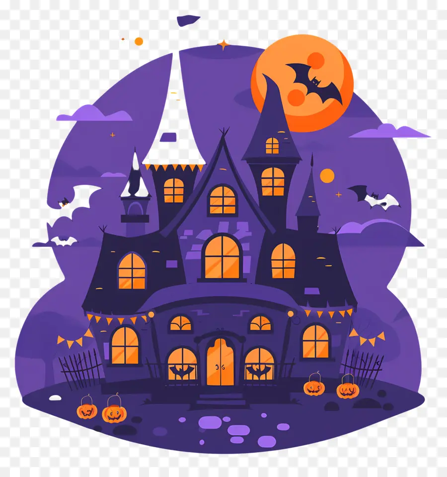 Ciudad De Halloween，Casa Embrujada PNG