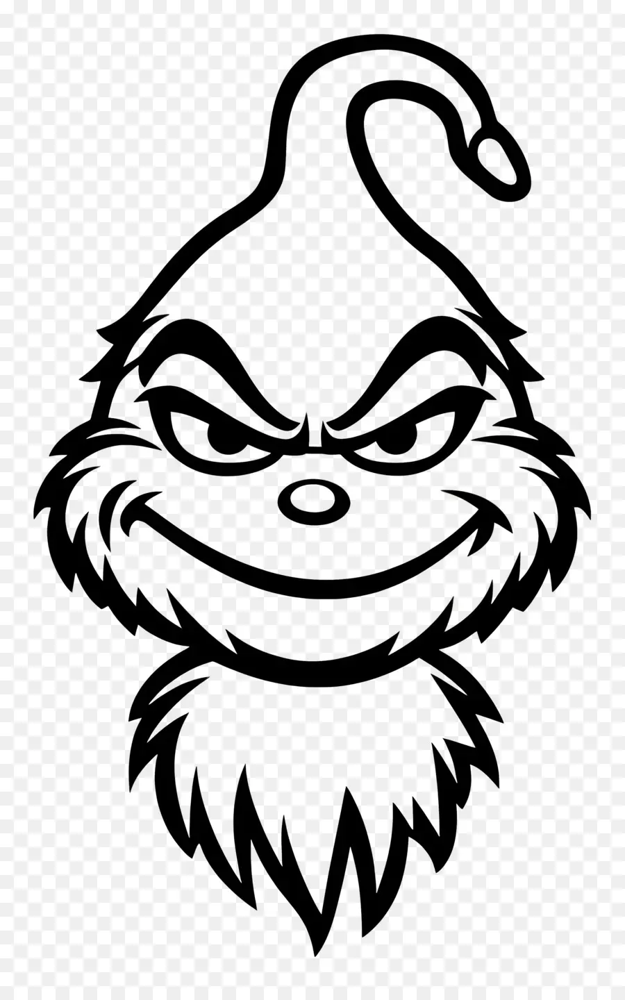 Grinch，Cara Sonriente PNG