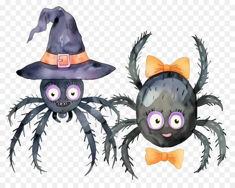 Arañas De Halloween，Sombreros PNG