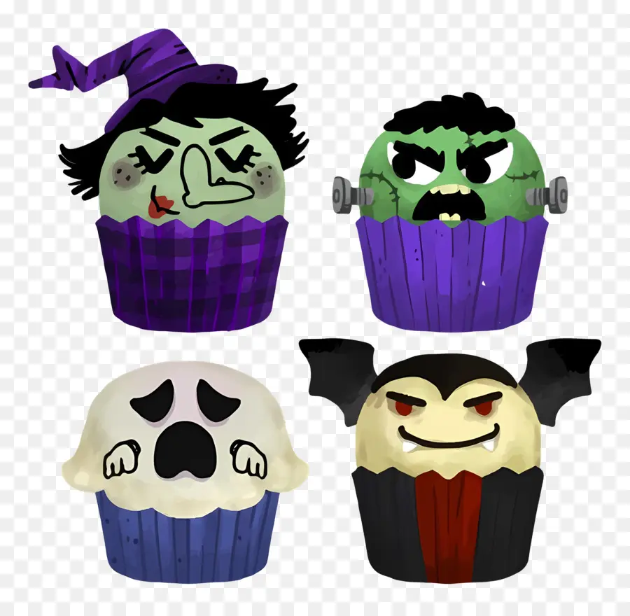 Pastelitos De Halloween，Bruja PNG