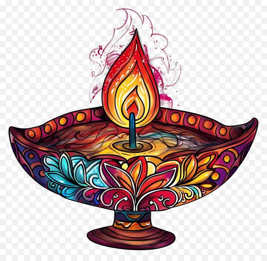 Diwali Diya，Lámpara Decorativa PNG