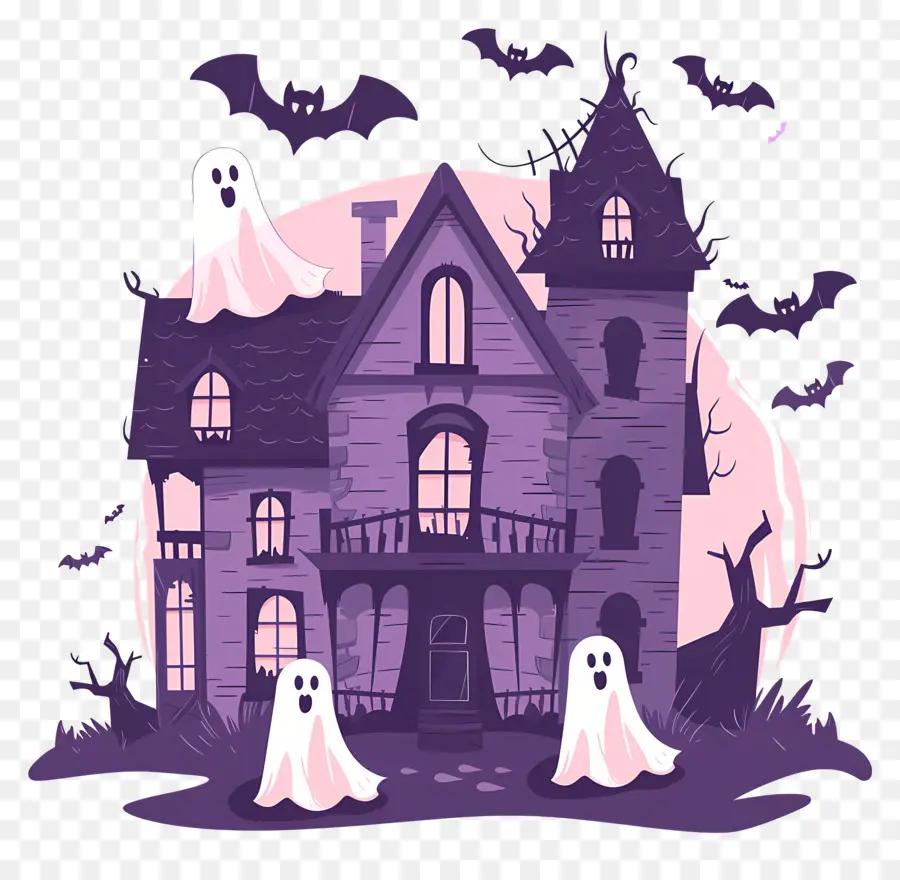 Ciudad De Halloween，Casa Embrujada PNG