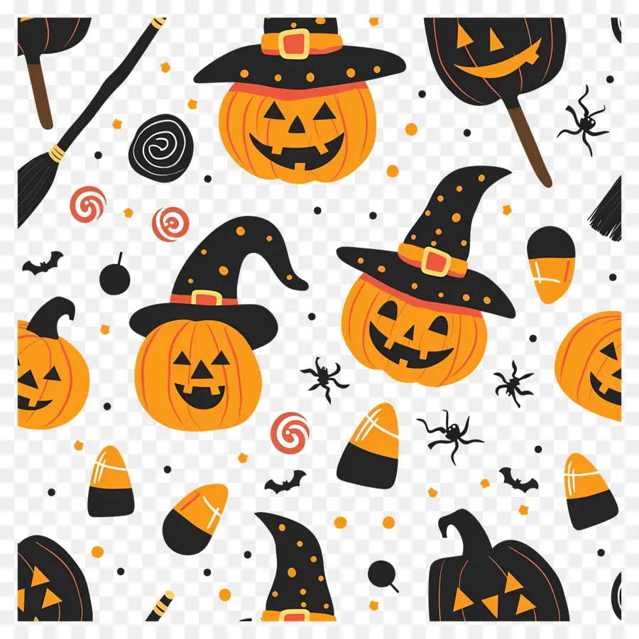 Fondo De Halloween，Patrón De Halloween PNG