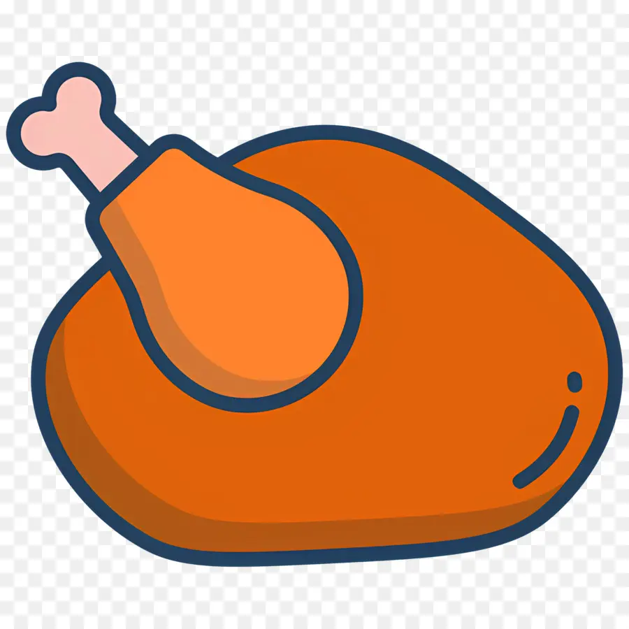 Comida De Pollo，Pierna De Pollo De Dibujos Animados PNG