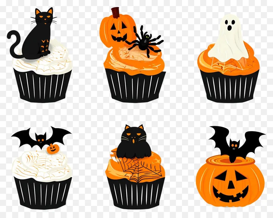 Pastelitos De Halloween，Gato PNG