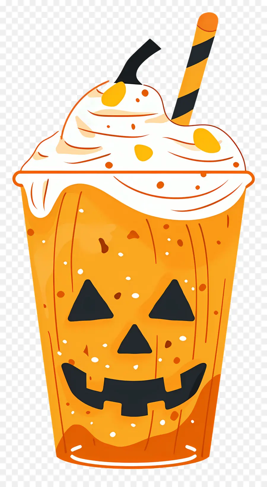 Batido De Halloween，Café Con Leche De Calabaza PNG