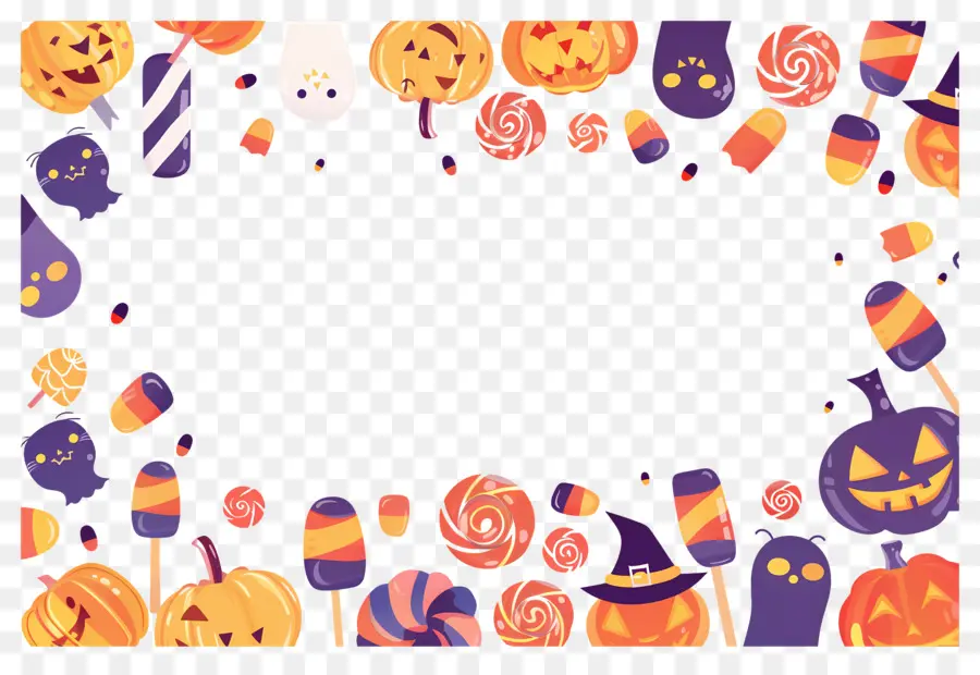 Fondo De Halloween，Frontera De Halloween PNG