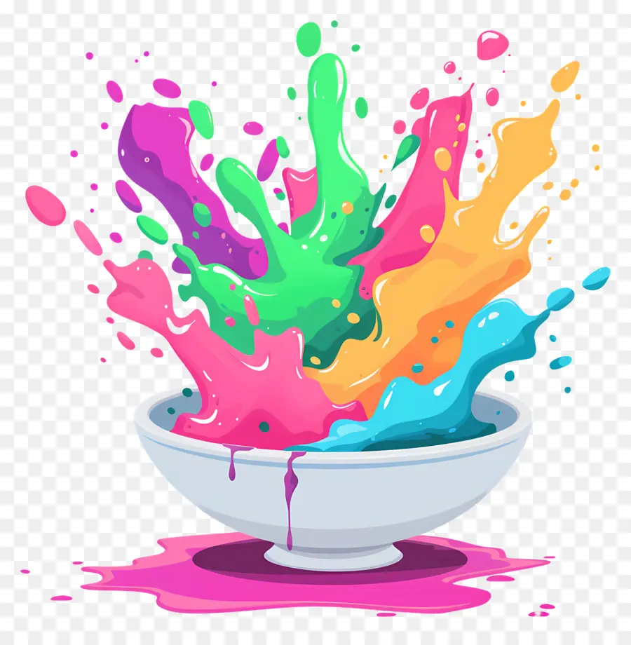 Fondo Holi，Salpicadura De Color PNG