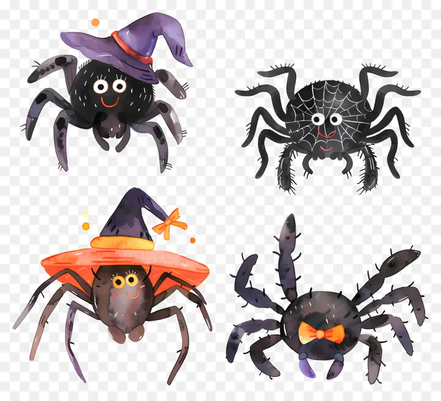 Arañas De Halloween，Arañas Espeluznantes PNG