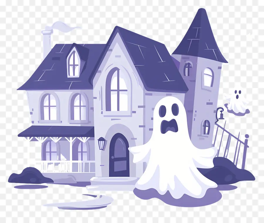 Ciudad De Halloween，Casa Fantasma PNG